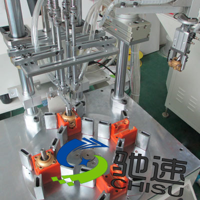 黃銅電磁閥自動(dòng)鎖螺絲機(jī)-4軸機(jī)械手